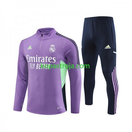 Real Madrid Tränings Sweatshirtställ Lila 2023/24